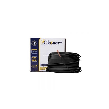 CABLE ELECTRICO CCA UNIPOLAR KONECT 10X100 METROS NEGRO