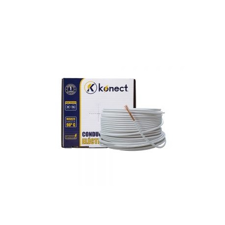 CABLE ELECTRICO CCA UNIPOLAR KONECT 14X100 METROS BLANCO