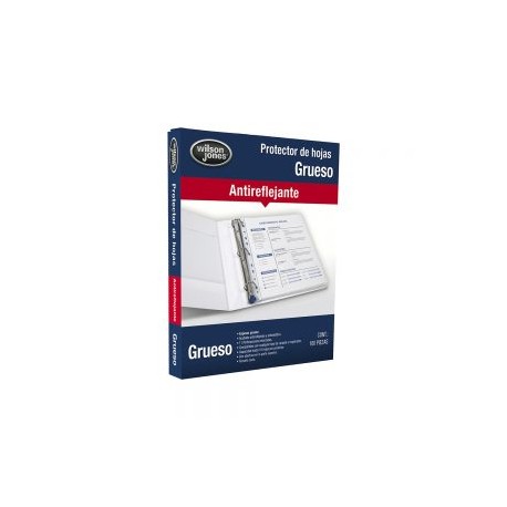 PROTECTOR DE HOJA ACCO WILSON JONES P0571 PAQUETE CON 100 PIEZAS GRUESO TAMAÑO CARTA