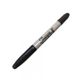 MARCADOR PERMANENTE SHARPIE TWIN 1805635 NEGRO PUNTO FINO DOBLE PUNTA