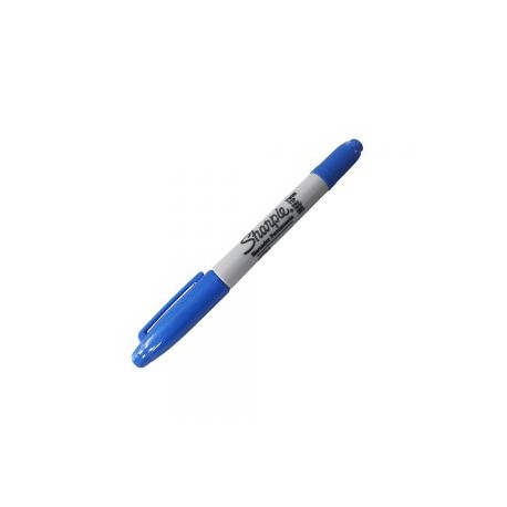 MARCADOR PERMANENTE SHARPIE TWIN 1805637 TIP AZUL PUNTO FINO DOBLE PUNTA