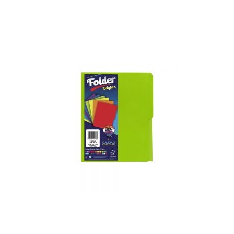 FOLDER TAMAÑO CARTA DIEM NEON VERDE LIMON 12 PAQUETE CON 25 PIEZAS