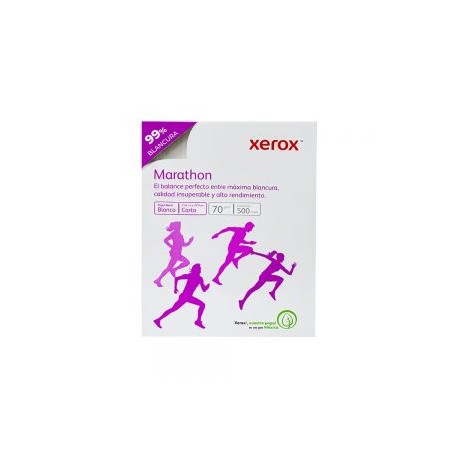 HOJA DE PAPEL XEROX MARATHON 003M02051 PAQUETE CON 500 PIEZAS BLANCO TAMAÑO CARTA