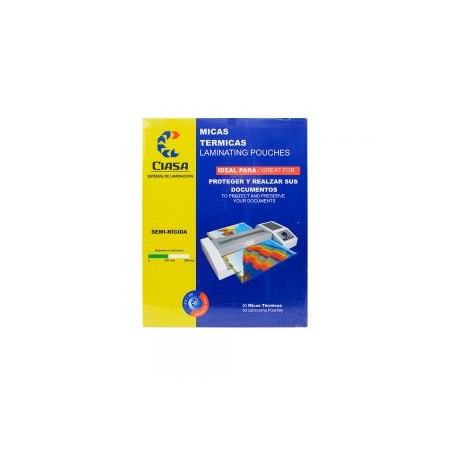 MICA TERMICA CIASA 1230 5 MILESIMAS DOBLE CARTA 50 PIEZAS