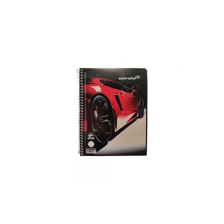 CUADERNO FORMA FRANCESA ESTRELLA 0184 CUADRO 7 MILIMETROS ESPIRAL 100 HOJAS