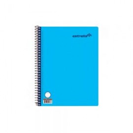 CUADERNO FORMA FRANCESA ESTRELLA 0178 RAYA ESPIRAL 100 HOJAS