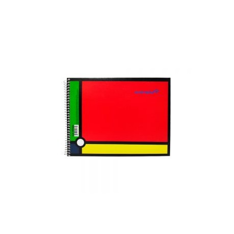 CUADERNO FORMA ITALIANA ESTRELLA 0164 DOBLE RAYA ESPIRAL 100 HOJAS