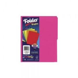 FOLDER TAMAÑO CARTA DIEM BRIGHTS FIUSHA 02 PAQUETE CON 25 PIEZAS