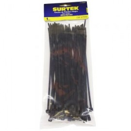 CINCHO PLASTICO SURTEK 114209 PAQUETE CON 50 PIEZAS COLOR NEGRO 203 X 3.6 MILIMETROS