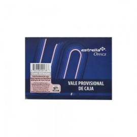 BLOCK VALE PROVISIONAL ESTRELLA 0136 DE CAJA OFFICE 50 HOJAS