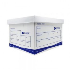 CAJA DE PLASTICO KYMA CJKY-PL-OF PARA ARCHIVO TAMAÑO OFICIO 56 X 38 CENTIMETROS