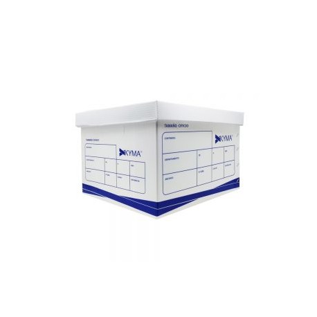 CAJA DE PLASTICO KYMA CJKY-PL-OF PARA ARCHIVO TAMAÑO OFICIO 56 X 38 CENTIMETROS