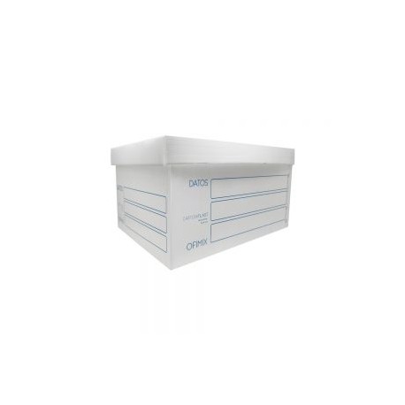 CAJA DE PLASTICO ARCHIMIX PARA ARCHIVO MUERTO TAMAÑO CARTA