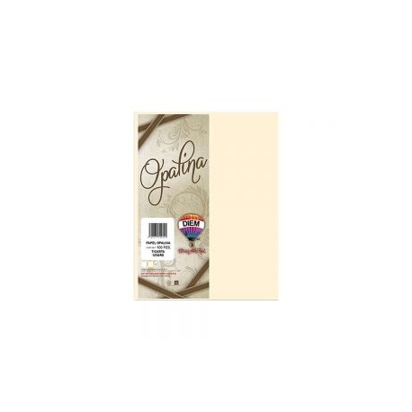 HOJA DE PAPEL OPALINA DIEM PAQUETE CON 100 PIEZAS MARFIL TAMAÑO CARTA 125 GRAMOS