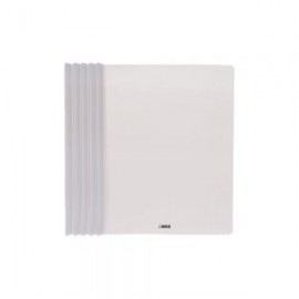 FOLDER MAE FCC-10TR CON 10 PIEZAS TRANSPARENTE TAMAÑO CARTA CON COSTILLA