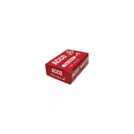 CLIP GOTICO ACCO P1680 PAQUETE CON 100 PIEZAS NUMERO 1