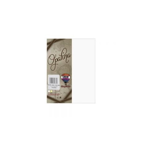 HOJA DE PAPEL OPALINA DIEM PAQUETE CON 100 PIEZAS BLANCO TAMAÑO CARTA 125 GRAMOS