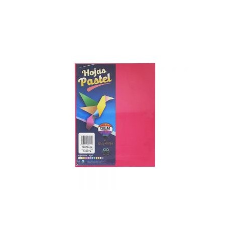 HOJA DE PAPEL DIEM PASTEL PAQUETE CON 100 PIEZAS CEREZA 04 TAMAÑO CARTA 75 GRAMOS