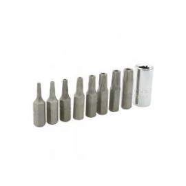 JUEGO DE PUNTAS SURTEK TORX PFT9 PAQUETE CON 9 PIEZAS INTERCAMBIABLES