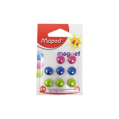 IMAN CIRCULAR MINI MAPED PAQUETE CON 8 PIEZAS DE 10 MILIMETROS
