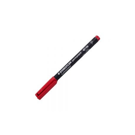 MARCADOR PERMANENTE STAEDTLER LUMOCOLOR ROJO PUNTO FINO