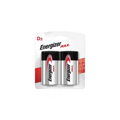 PILA ALCALINA ENERGIZER MAX E95BP-2 PAQUETE CON 2 PIEZAS TIPO D