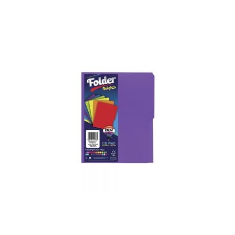 FOLDER TAMAÑO CARTA DIEM BRIGHTS MORADO INTENSO 27 PAQUETE CON 25 PIEZAS