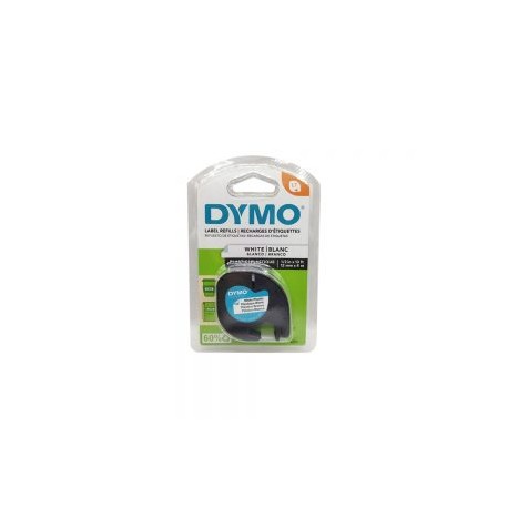 CINTA PLASTICA DYMO 91331 BLANCO 12 MILIMETROS X 4 METROS LETRA TAG