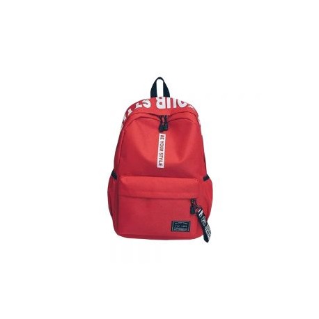 MOCHILA COREANA GENERICA ABC ROJO BE YOUR STYLE