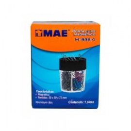 PORTA CLIPS MAGNETICO MAE M-936.0 TRASLUCIDO