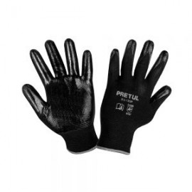 GUANTES TEXTILES TRUPER PRETUL GU-123P TALLA GRANDE CON RECUBRIMIENTO DE NITRILO