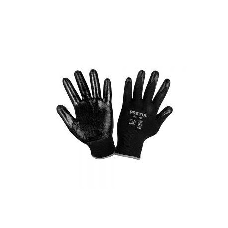 GUANTES TEXTILES TRUPER PRETUL GU-123P TALLA GRANDE CON RECUBRIMIENTO DE NITRILO
