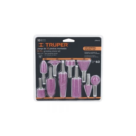 JUEGO DE MONTADAS ZANCO TRUPER JPM-10 DE 10 PIEZAS 1/4”