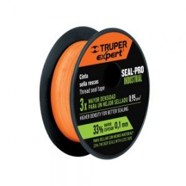 CINTA SELLA ROSCAS INDUSTRIAL TRUPER EXPERT CTF-1/2X7X COLOR NARANJA LARGO 7 M X 1/2 ” ANCHO