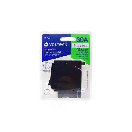 INTERRUPTOR TERMOMAGNETICO VOLTECK IT-130 DE 1 POLO