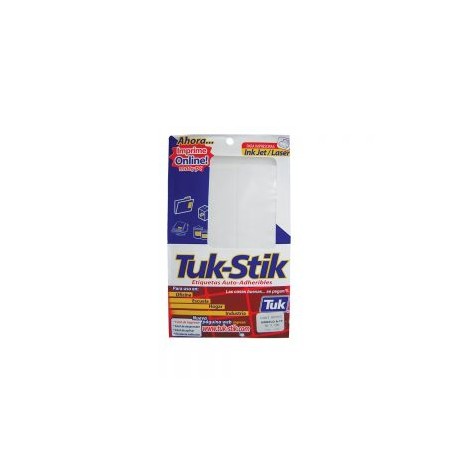 ETIQUETA ADHESIVA TUK STIK A19 BLANCO 50 X 100 MILIMETROS
