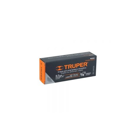 CAJA CON 5000 GRAPAS CORONA 3/8” CALIBRE 22 TRUPER GRANEU-3/8-10 LARGO 10 MM