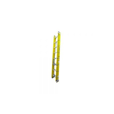 ESCALERA EXTENSIÓN SURTEK EEFV224 DE FIBRA DE VIDRIO DE 24 ESCALONES