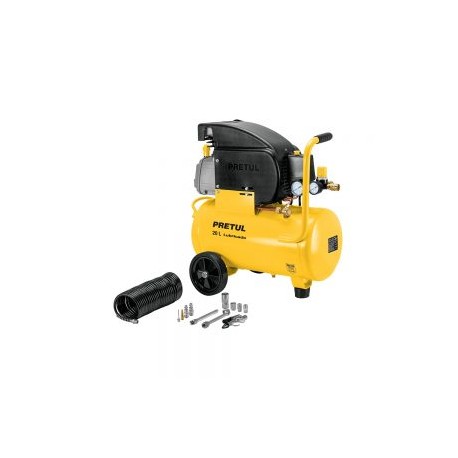 COMPRESOR CON ACCESORIOS TRUPER PRETUL COMP-KIT20P2 DE 20 L