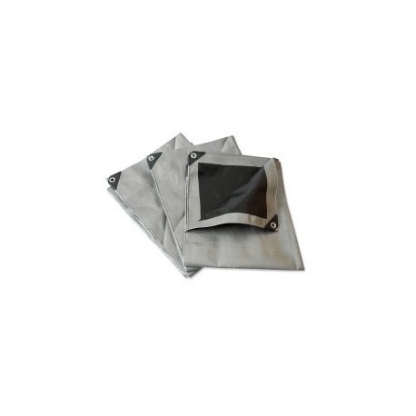 LONA REFORZADA SURTEK LR12X17 PLATEADA DE 12 X 17 METROS