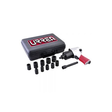 JUEGO PISTOLA NEUMATICA URREA UP731K 1/2” 12 PIEZAS EN PULG