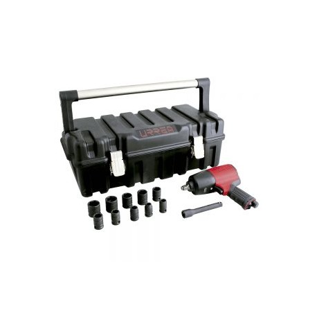 JUEGO PISTOLA NEUMATICA URREA UPC731K 1/2” 13 PIEZAS EN PULG