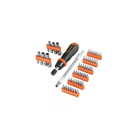 DESARMADOR TIPO MATRACA CON 42 PUNTAS Y 14 DADOS TRUPER JDM-58