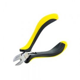 MINI PINZA PARA ELECTRÓNICA SURTEK 955 CORTE DIAGONAL CON MANGO BIMATERIAL DE 4 5/16”