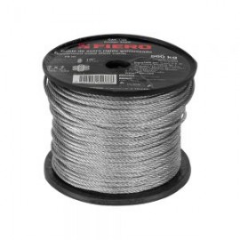 CABLE DE ACERO FIERO CAB-1/8R 7X7 HILOS 1/8 PULGADA 75 METROS