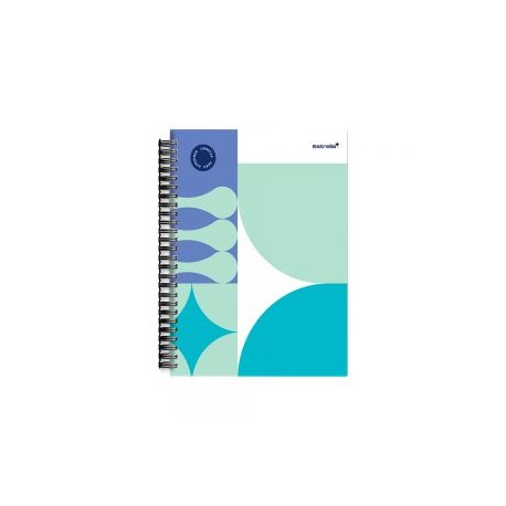 CUADERNO PROFESIONAL ESTRELLA  0520 SEMI RIGIDO DOBLE RAYA ESPIRAL 100 HOJAS