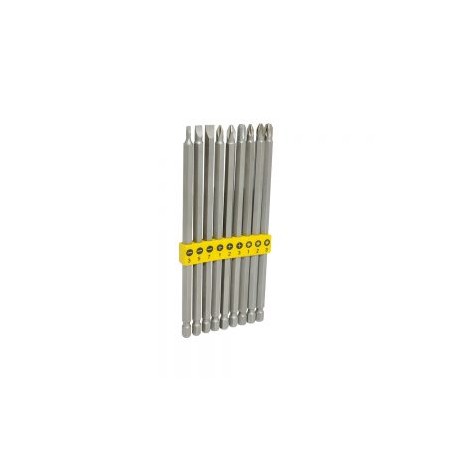 JUEGO DE PUNTAS HEXÁGONO SURTEK PFCL9 EXTRA LARGAS CON 9 PIEZAS DE 1/4”
