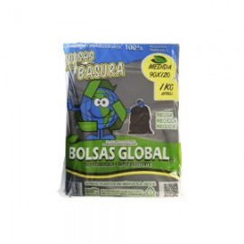 BOLSA PARA BASURA 100X130 CENTIMETROS COLOR NEGRO PAQUETE CON 1 KILOGRAMO