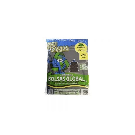BOLSA PARA BASURA 100X130 CENTIMETROS COLOR NEGRO PAQUETE CON 1 KILOGRAMO