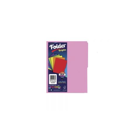 FOLDER TAMAÑO CARTA DIEM PASTEL ROSA 05 PAQUETE CON 25 PIEZAS